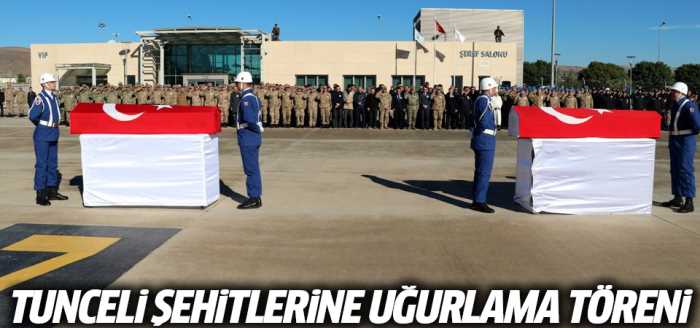 Tunceli şehitlerine son görev