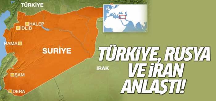 Türkiye -İran ve Rusya anlaştı sınırlar çiziliyor!