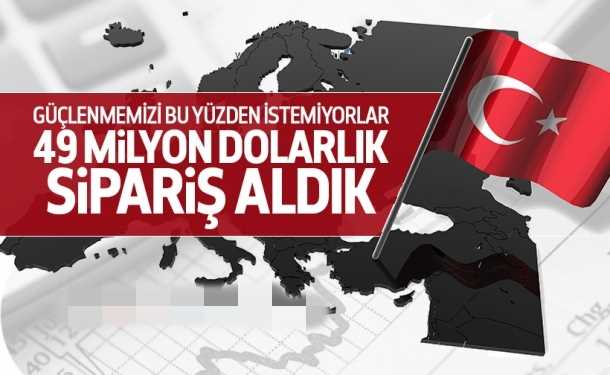 TÜRKİYE 48,7 milyon dolarlık sipariş aldı Korku bu!