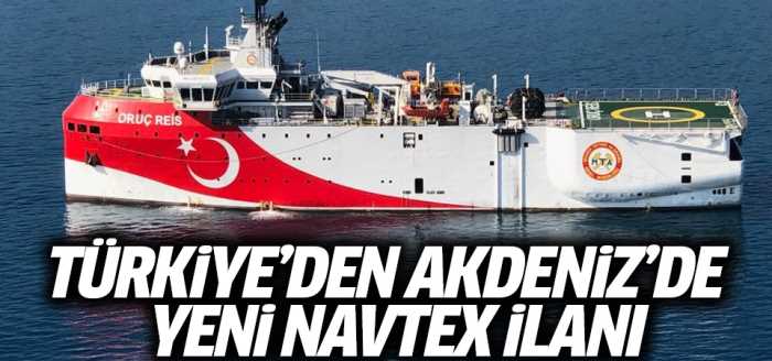 Türkiye Akdeniz'de yeni NAVTEX ilan etti