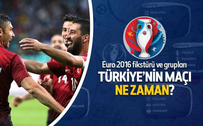 Türkiye'nin ve Euro 2016 fikstürü ve grupları 