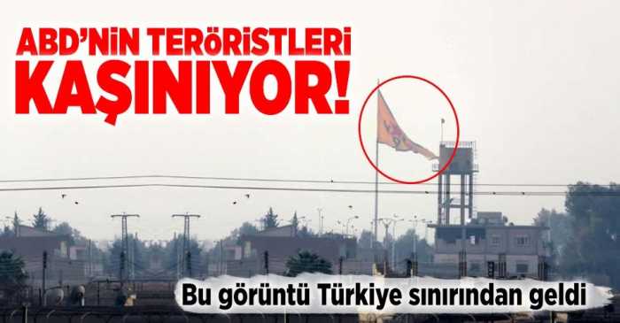 Türkiye sınırına terör paçavraları asıldı "Rakka" planımız hazır