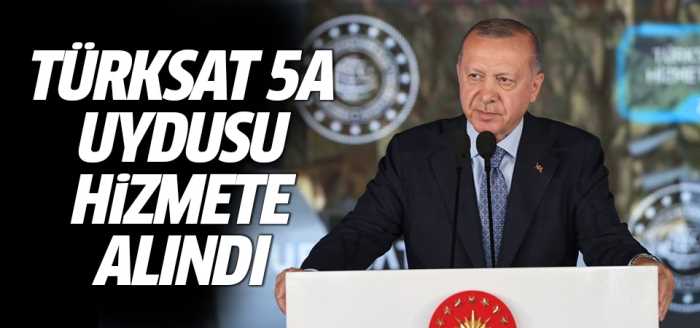 Türksat 5A uydusu hizmete girdi!