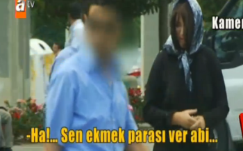 Tv programı için Dilenci kılığına giren Zahide tacize uğradı