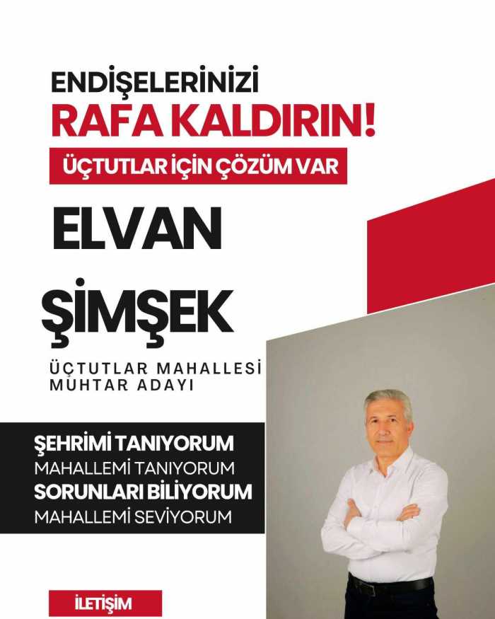 Üçtutlar Mahallesinin en donanımlı muhtar adayı gazeteci Elvan Şimşek