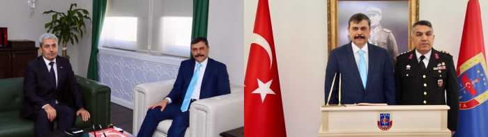 Vali Çiftçi’den, Gülser ve Uzunoğlu’na kutlama ziyareti