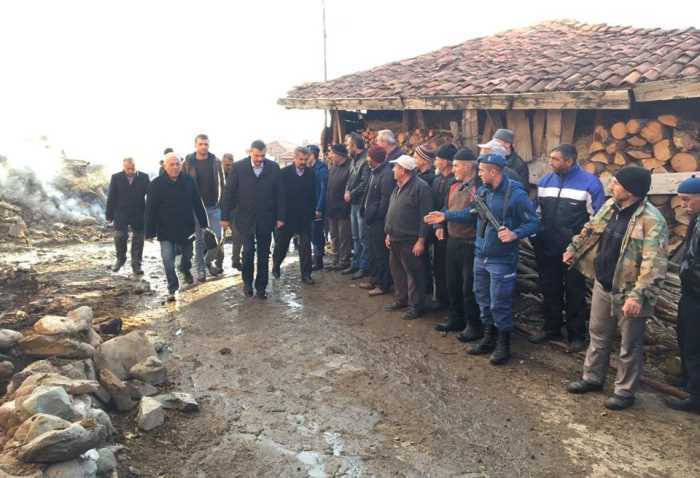 Vali Çiftçi Yangın Yerinde! 