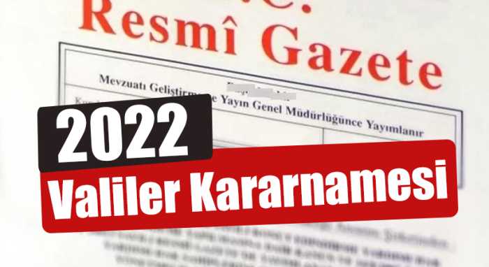 Valiler Kararnamesi yayımlandı