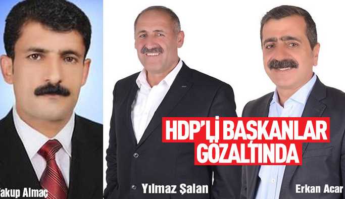Van'da 3 HDP'li belediye başkanı gözaltında