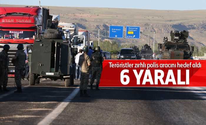 Van'da zırhlı polis aracının geçişi sırasında patlama: 6 yaralı
