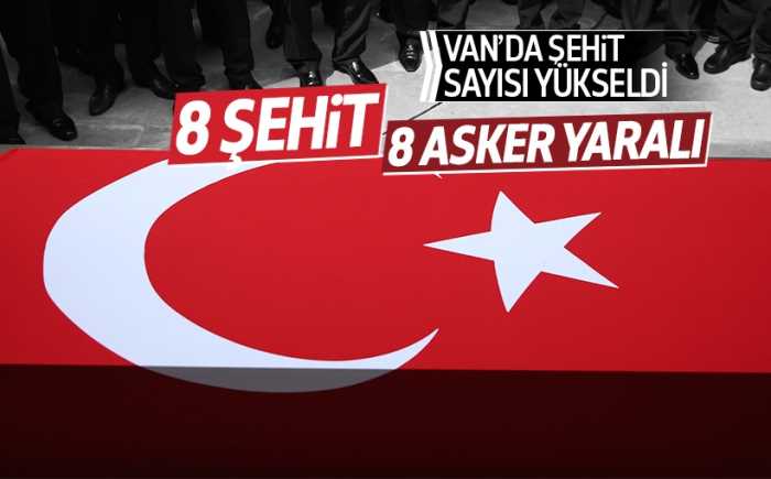 Van'dan acı haber: 8 Şehit 8 Yaralı