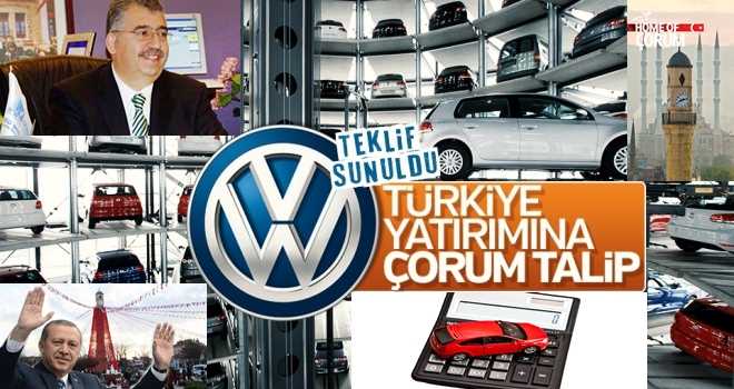 Volkswagen fabrikası Çorum'da 5 Bin kişilik istihdam sağlayacak 