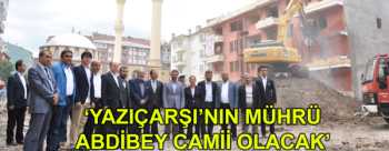 Yazıçarşı’nın mührü Abdibey Camii güzelleşiyor