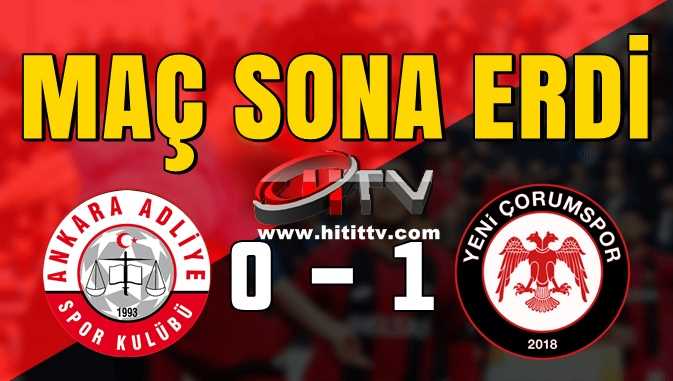 Yeni Çorumspor: 0-1 Ankara Adliyespor 