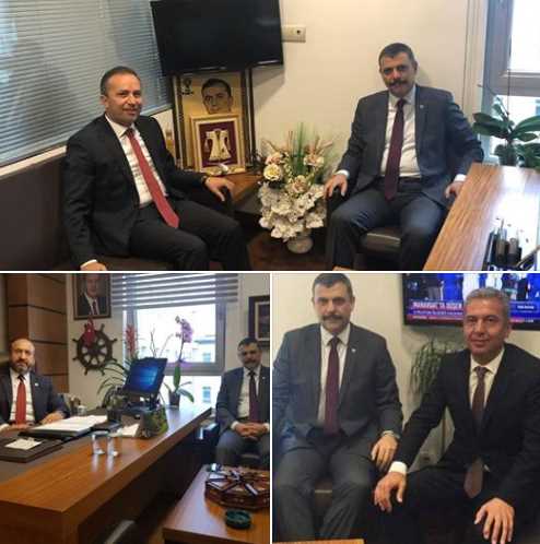 Yeni Vali Mustafa Çiftçi'nin  İlk işi vekilleri ziyaret