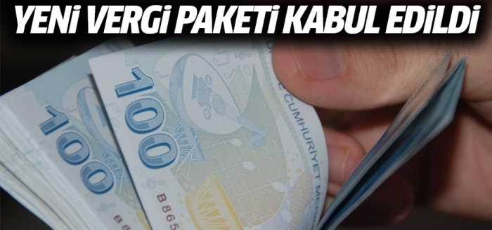 Yeni vergi düzenlemeleri TBMM'de kabul edildi