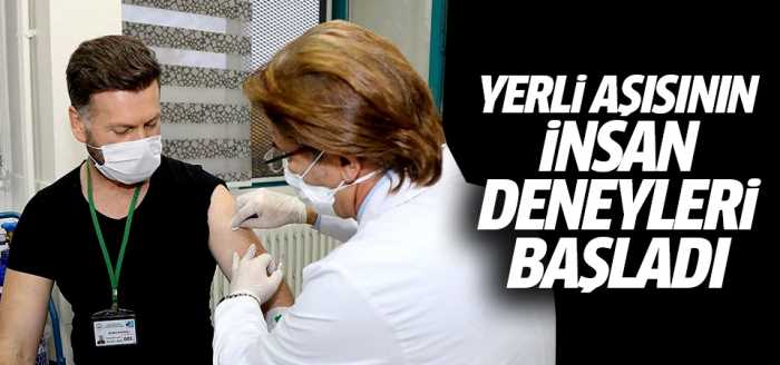 Yerli Covid-19 aşısının insan deneyleri başladı