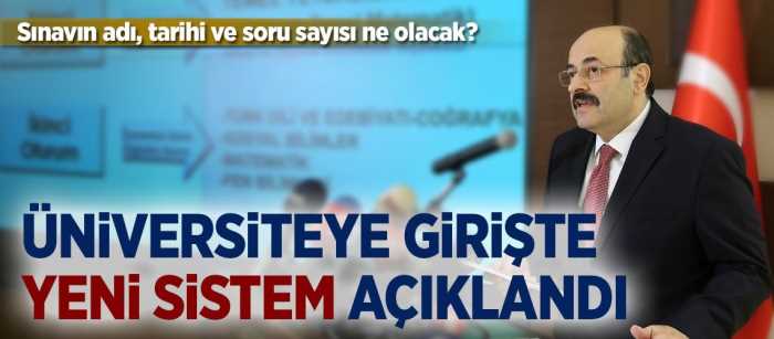 YÖK Yeni Sistemi Açıkladı