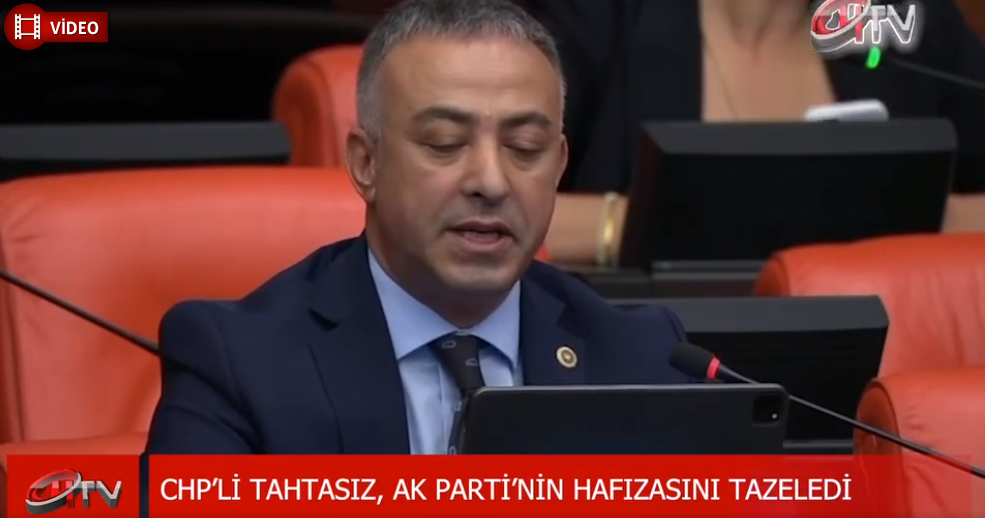 CHP'li Tahtasız Ak Partinin Hafızasını Tazele…