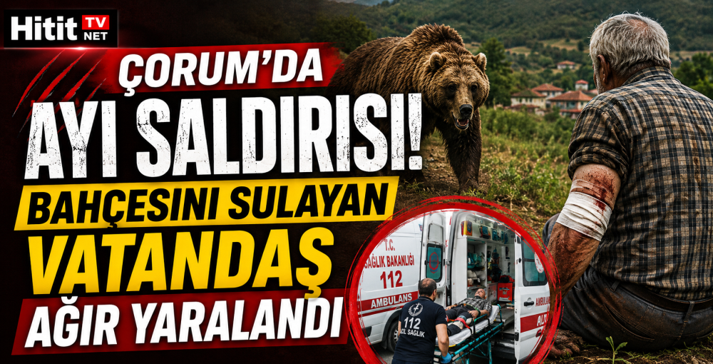 Çorum'da Ayı Saldırısı!