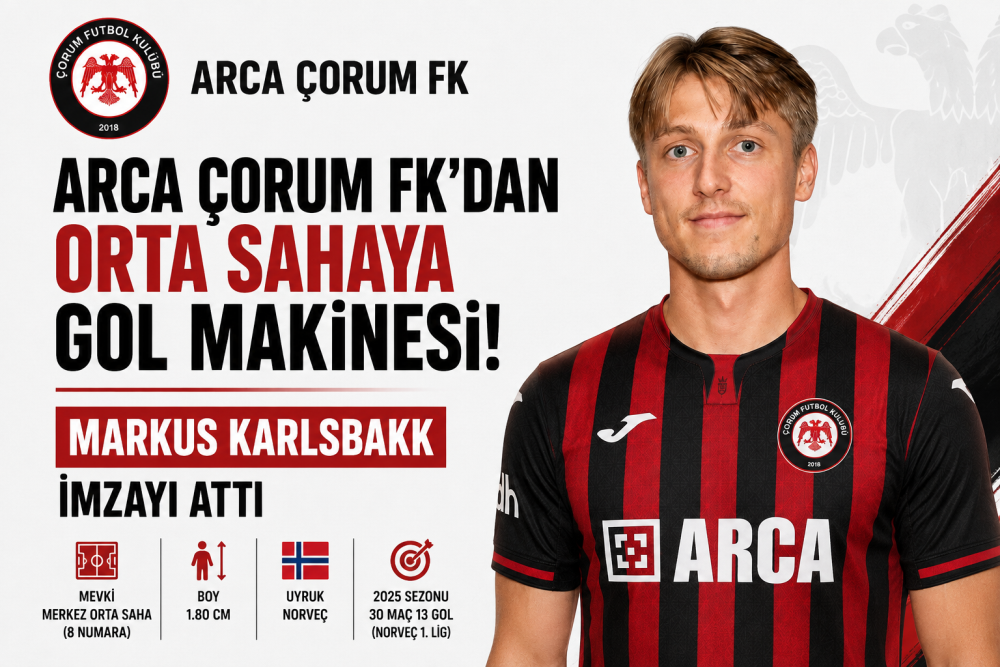 Çorum FK’nın Yeni Orta Saha Lideri: Norveçli …