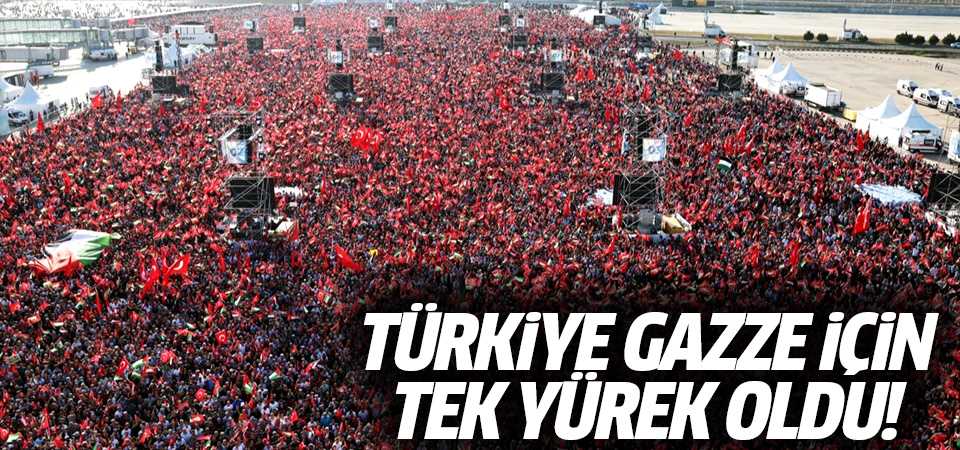 İstanbul'da Büyük Filistin Mitingi