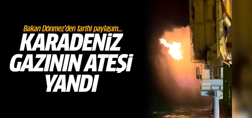 Karadeniz gazının ateşi yandı