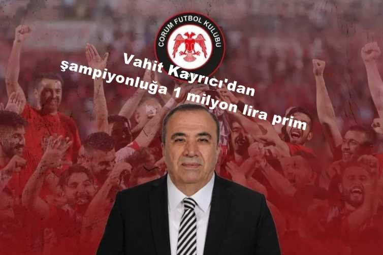 MHP'li Kayrıcı'dan Şampiyonluğa 1 Milyon Lira…
