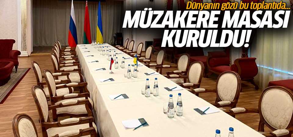 Rusya-Ukrayna müzakere masası kuruldu