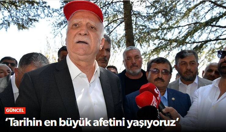 Şemsi Bayraktar ‘Tarihin en büyük afetini yaş…