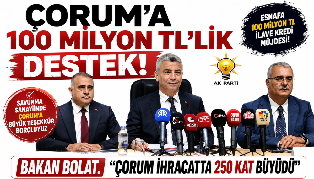 Ticaret Bakanı “Savunma Sanayiinde Çorum’a Bü…