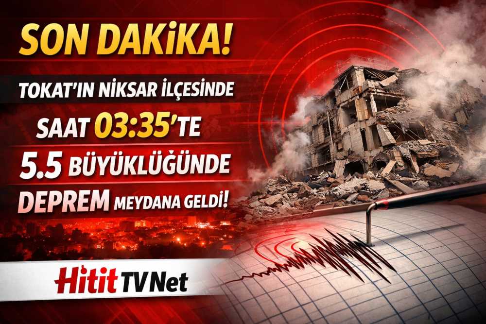 Tokat'ta 5.5 Büyüklüğünde Deprem Meydana Geld…