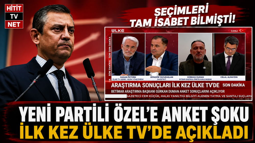 ÜLKE TV’de Açıklanan BETİMAR Anketi: Yeni Parti %1…